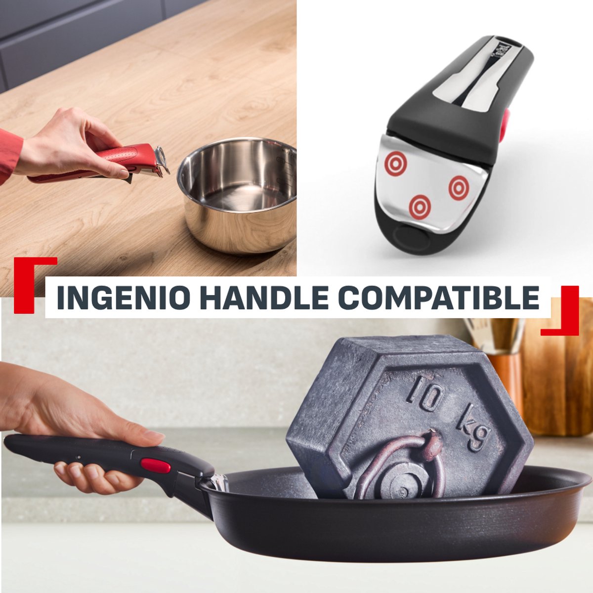 Tefal Tefal Ingenio Excellence Ceram Pannenset - afbeelding 3