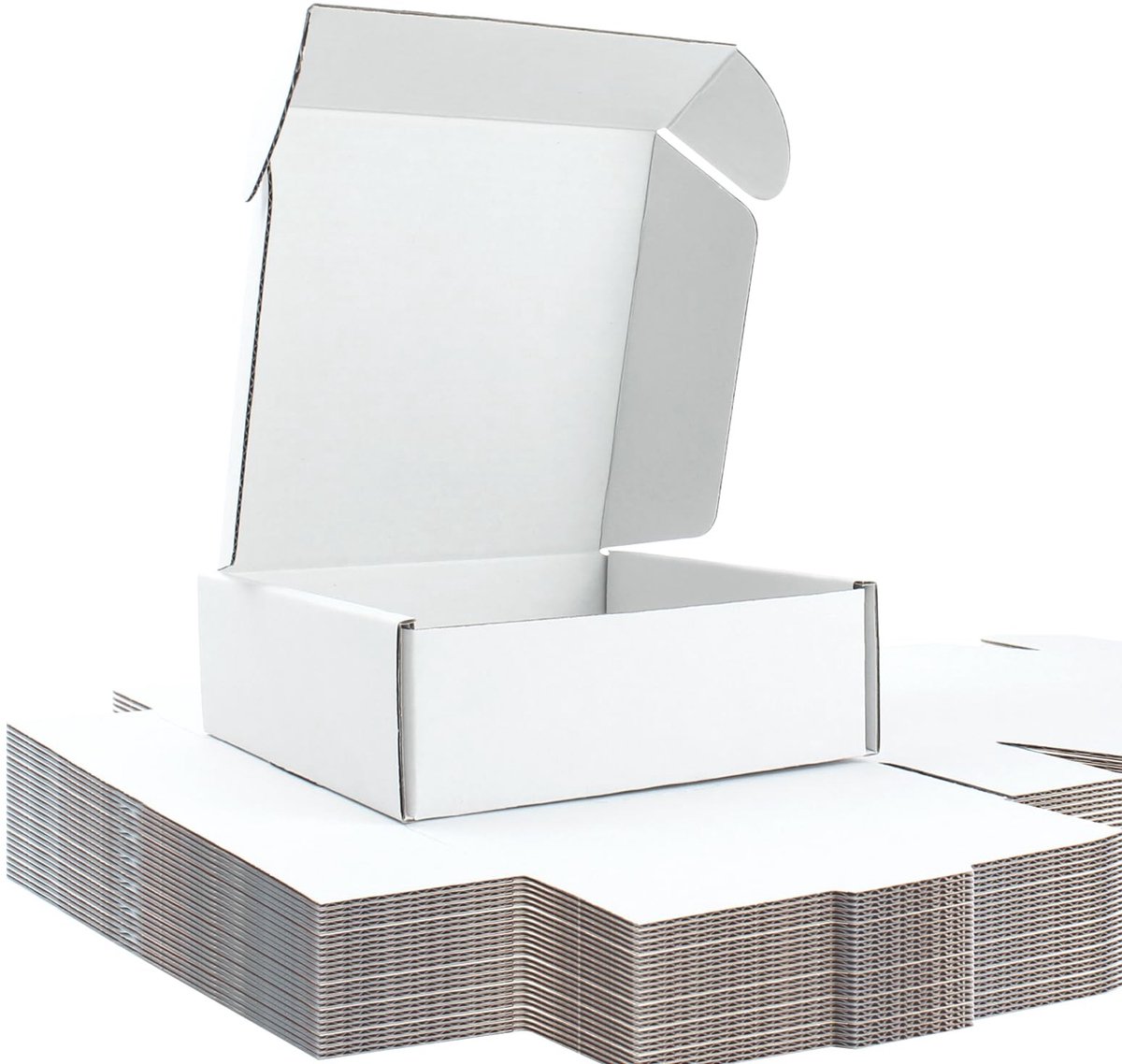 Elzusha - 25 Stuks Witte Verzendingdozen 15x15 cm