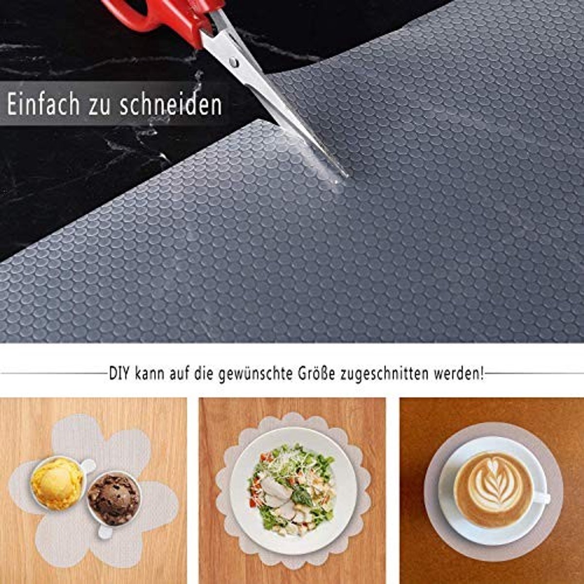 Elzusha - Keukenlade Mat 60x500cm Transparant en Waterdicht