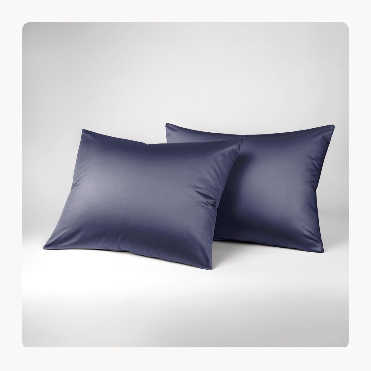 Elzusha - Kussenslopen 40x60 cm - 100% lyocell tencel - Donkerblauw (set van 2)