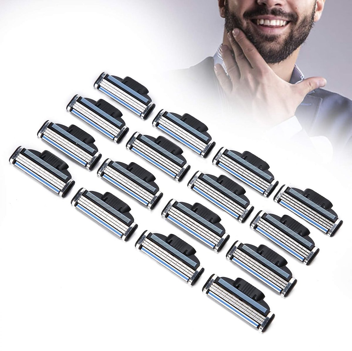 Verpakking met 16 mesjes - Scheermesjes - Handmatig scheermes - Scheermes voor mannen - Unisex - Geschikt voor zowel mannen als vrouwen - Handig en praktisch - Geschikt voor salons, thuisgebruik en professionele herenkapsels