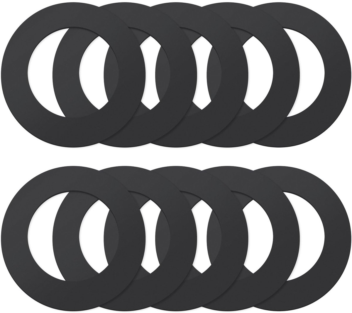 Rubberen Afdichting - Plat - Voor Badkuipafvoer - 10 stuks, 1-3/4 inch ID x 2-3/4 inch OD
