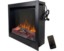 Xaralyn Elektrische haard - Levico 70 - 1500 Watt verwarming - met afstandsbediening - inbouwhaard - makkelijk inbouwen - sfeerhaard