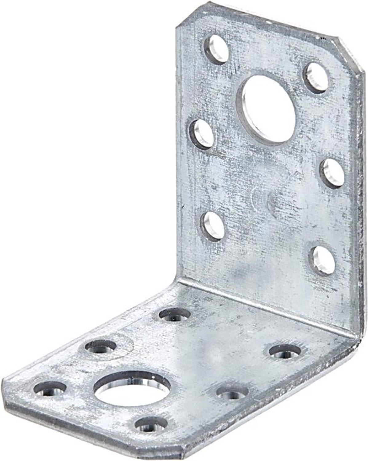 Hoekverbinder - Versterkingshoek - Houtverbindingen Maken - Sendzimir Verzinkt - 50 x 50 x 35 mm - Zilver