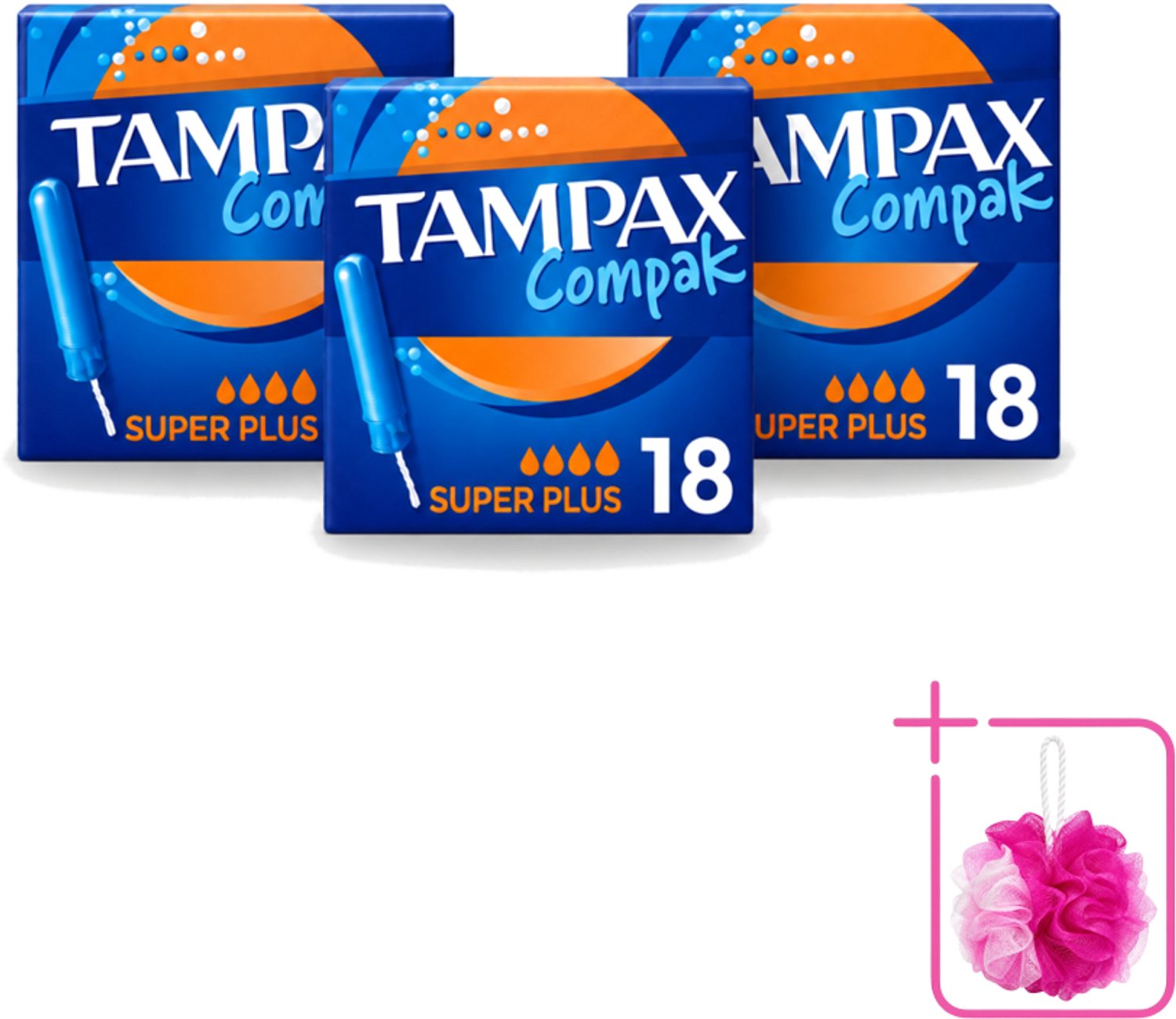 3 x Tampax Compak – Tampons – Super Plus - Bulkverpakking - Tampons - Menstruatie