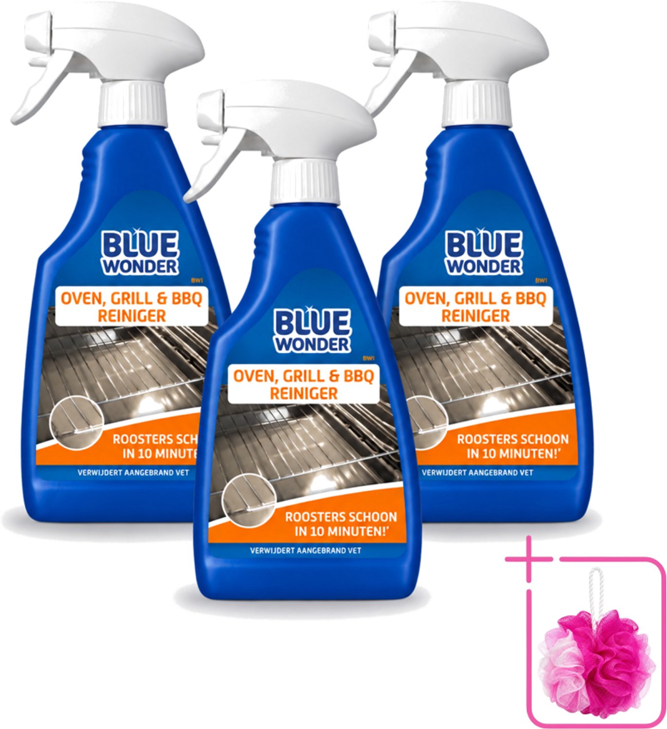 3 x Blue Wonder - Oven & Grill Reiniger - Diepe Reiniging - 500 ml - Bulkverpakking - Oven reinigen - Grill reinigen