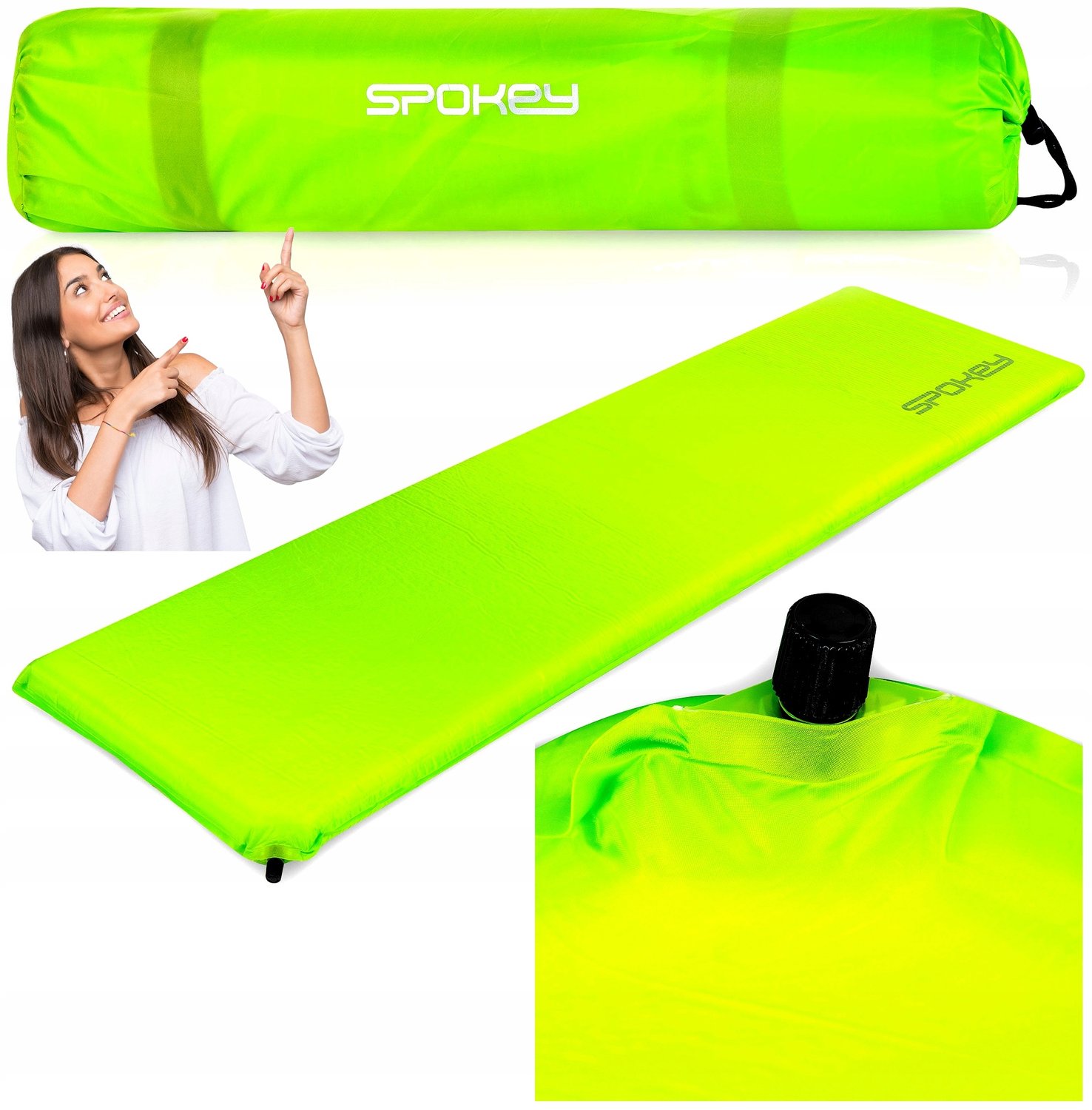 Spokey Fatty Zelfopblaasbare Mat - 180x50x5cm