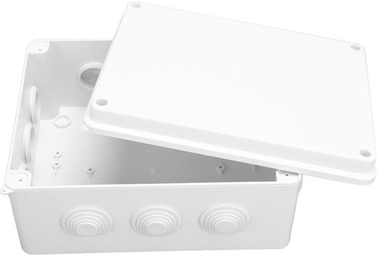 Universele Projectdoos - Aansluitkast Waterdicht - Buiten Elektra - IP65 Weerbestendig - 255x200x120mm - Wit
