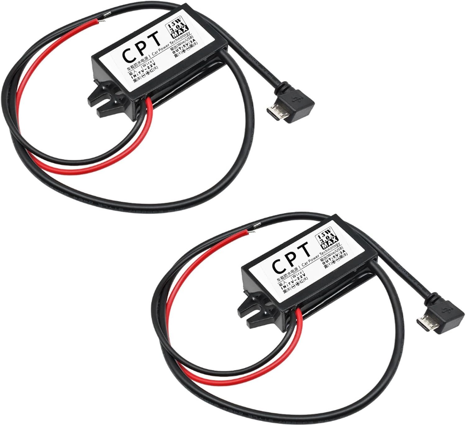 DC-DC converter 12V naar 5V - Micro USB adapter - 3A 15W vermogen - Ideaal voor mobiele apparaten - ShopVlot