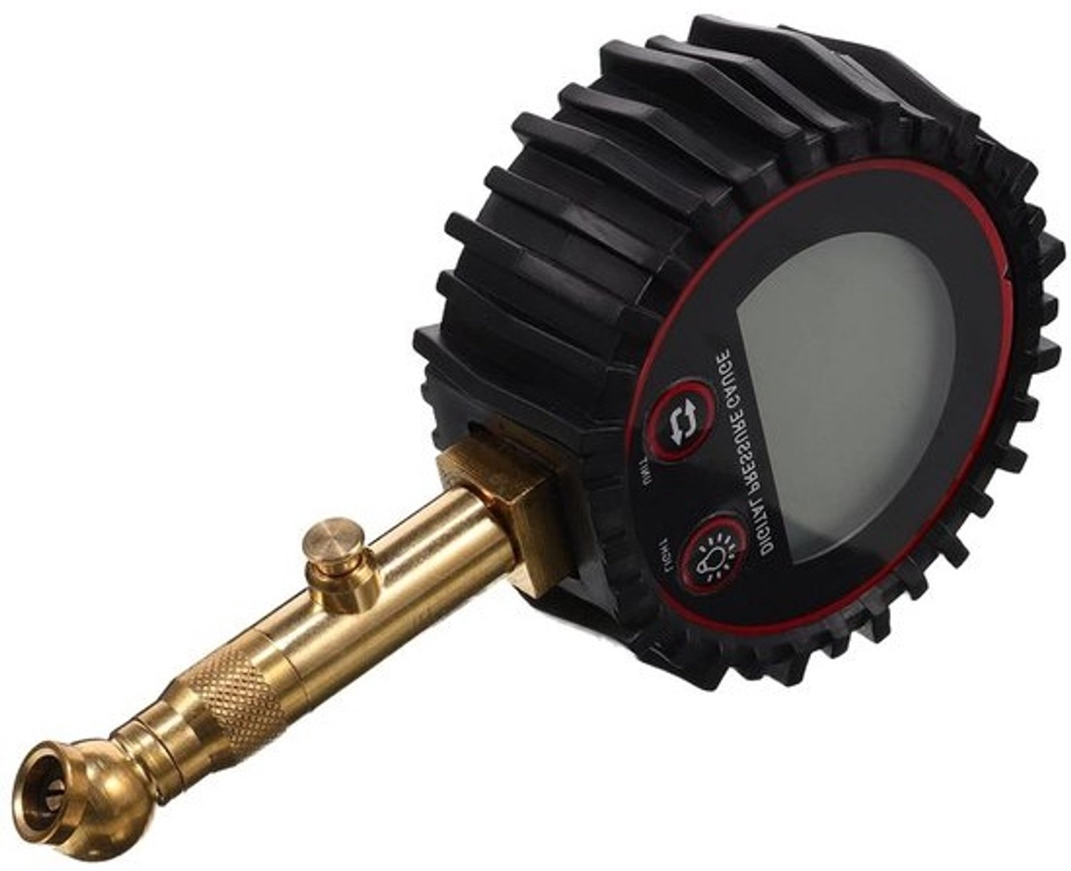 Digitale Bandenspanningsmeter - Bandendrukmeter Bandenspanner - Voertuigonderhoud - Dubbele Schaal - 13.5 cm - Zwart
