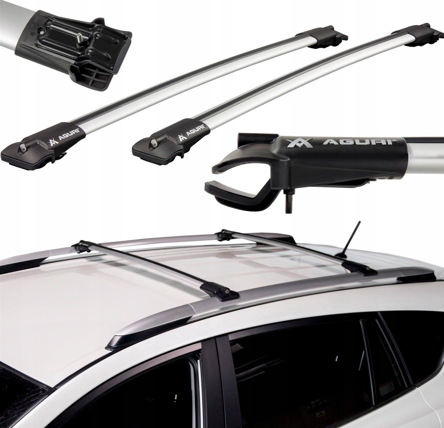 Aguri Prestige II Dakdragers Aluminium Kia Sportage II (2004-2009)