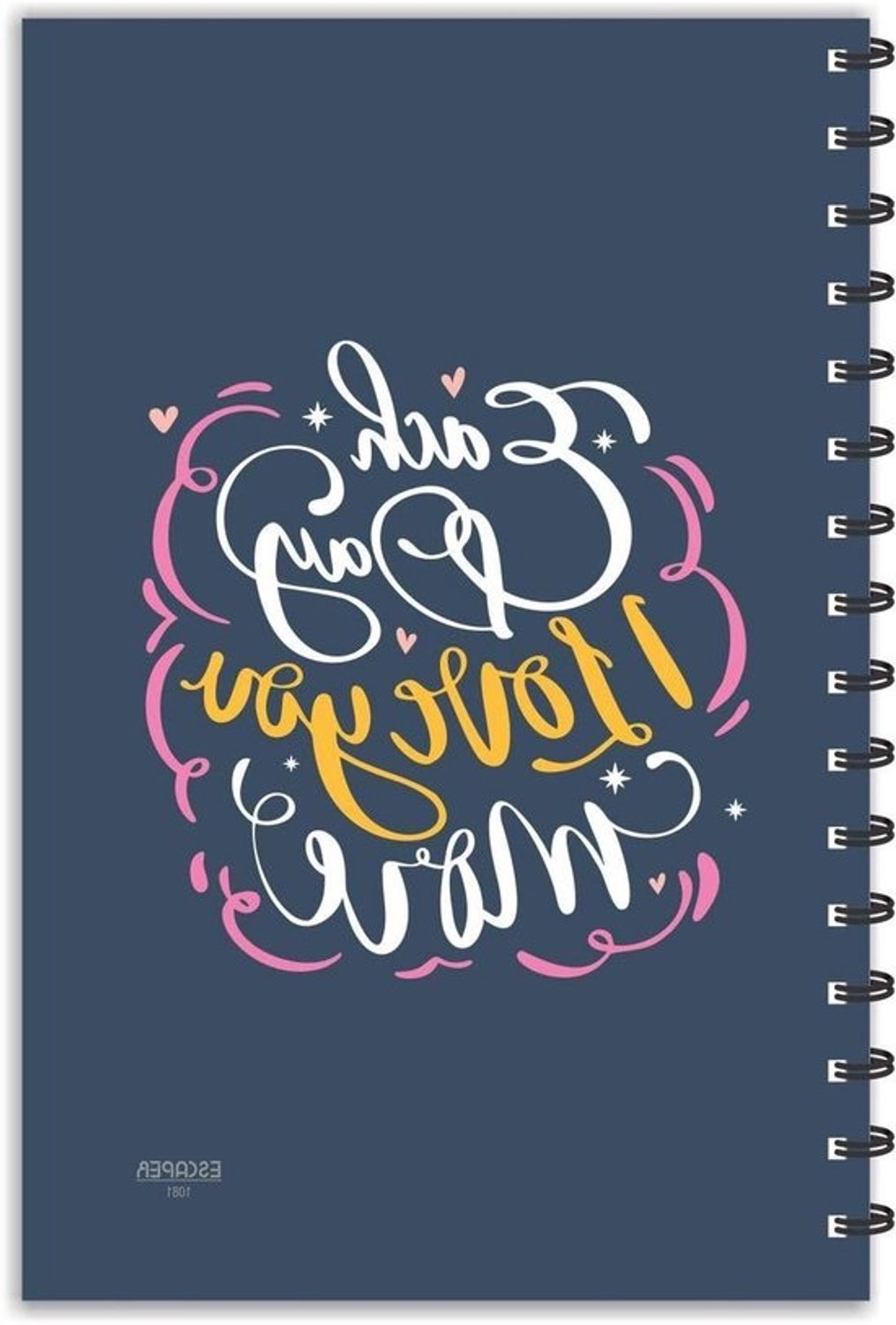 Designer Diary - Love Diary Gift - Dagelijkse Notities - Gelamineerde Kaft - A5 Formaat - Meerkleurig