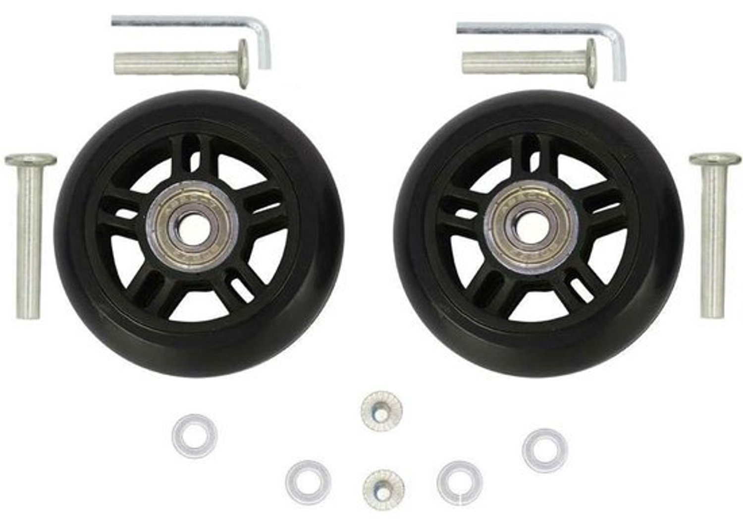 Reservewielen Set voor Bagage, Skates of Rollers (2 stuks)