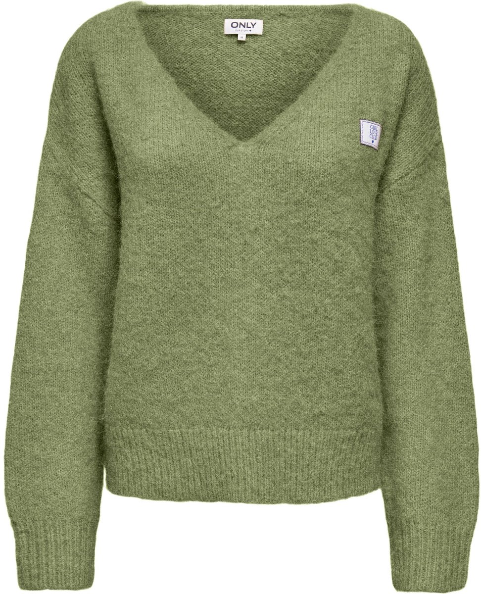 ONLY - ONLMAGGIE LS V-NECK PATCH CS KNT - Meisjes - Cardigans