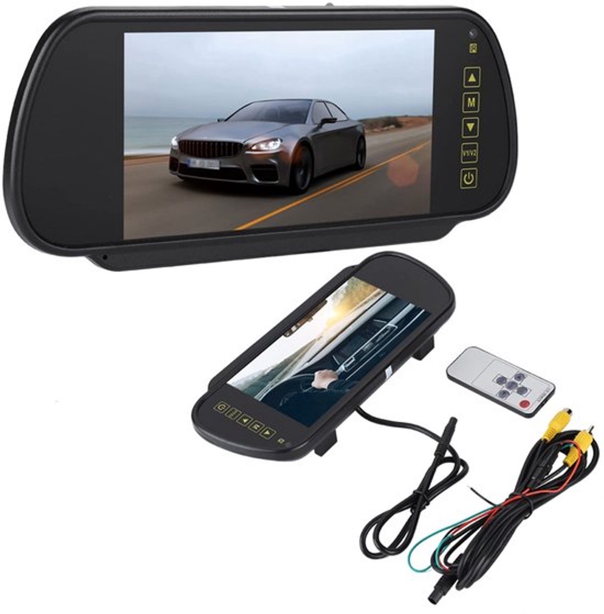 Dailygoods- Auto Monitor 7-Inch HD 800x480 - Achteruitrijcamera - Dimmende Beugel