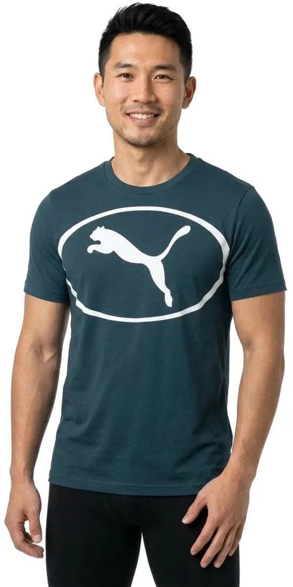 Puma Sport Graphic T-shirt Met Korte Mouwen L Man Groen