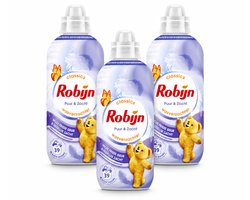 3 x Robijn – Wasverzachter – Puur & Zacht – 780 ml - Voordeelverpakking - 3 stuks