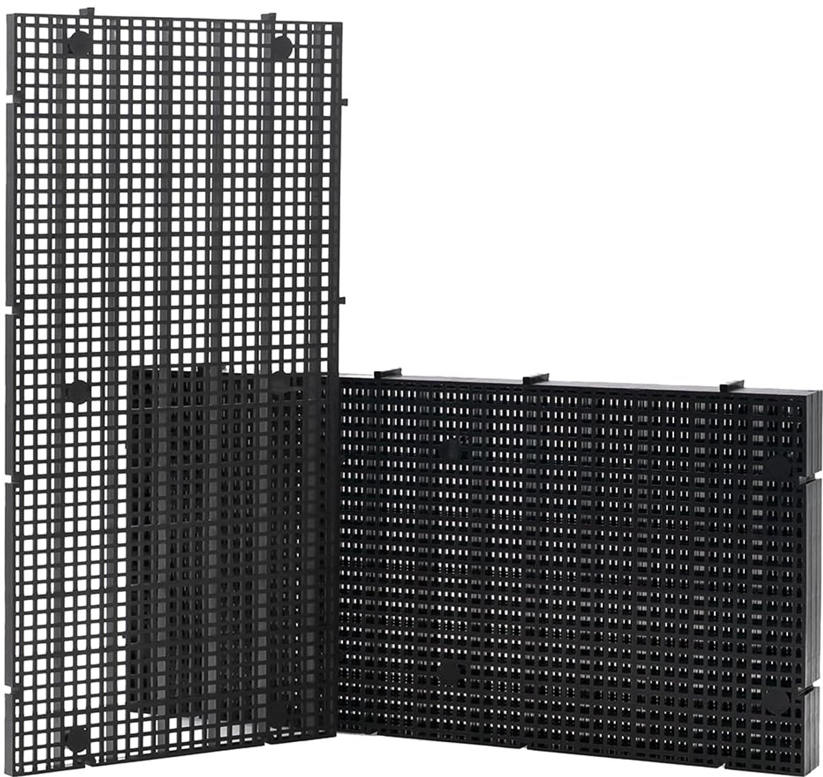 LINLAN 4 stuks 15 x 30 cm hoge dichtheid aquarium raster kunststof, aquarium verdeler, eierkrat voor doe-het-zelf - ShopVlot