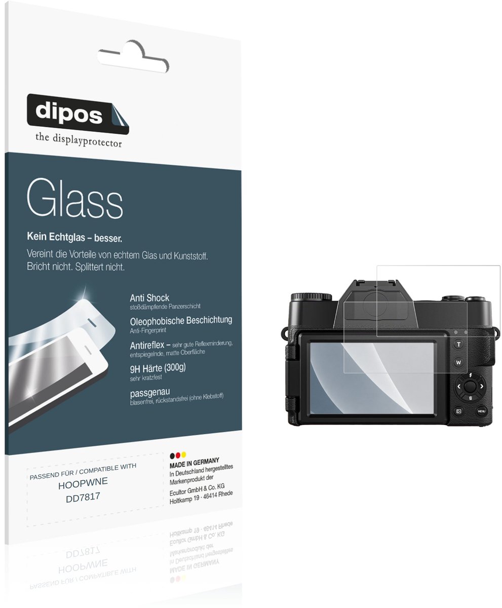 dipos – 2x Matte Pantserfolie geschikt voor HOOPWNE DD7817 | 9H Screenprotector