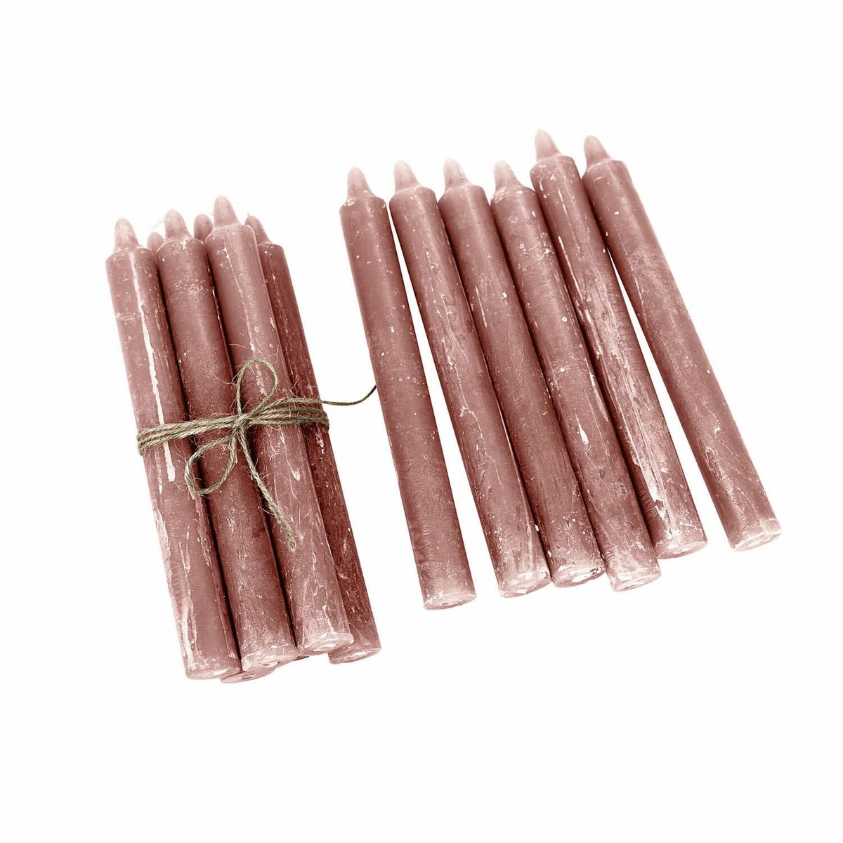 LOBERON Kaars set van 12 Bauceau roze