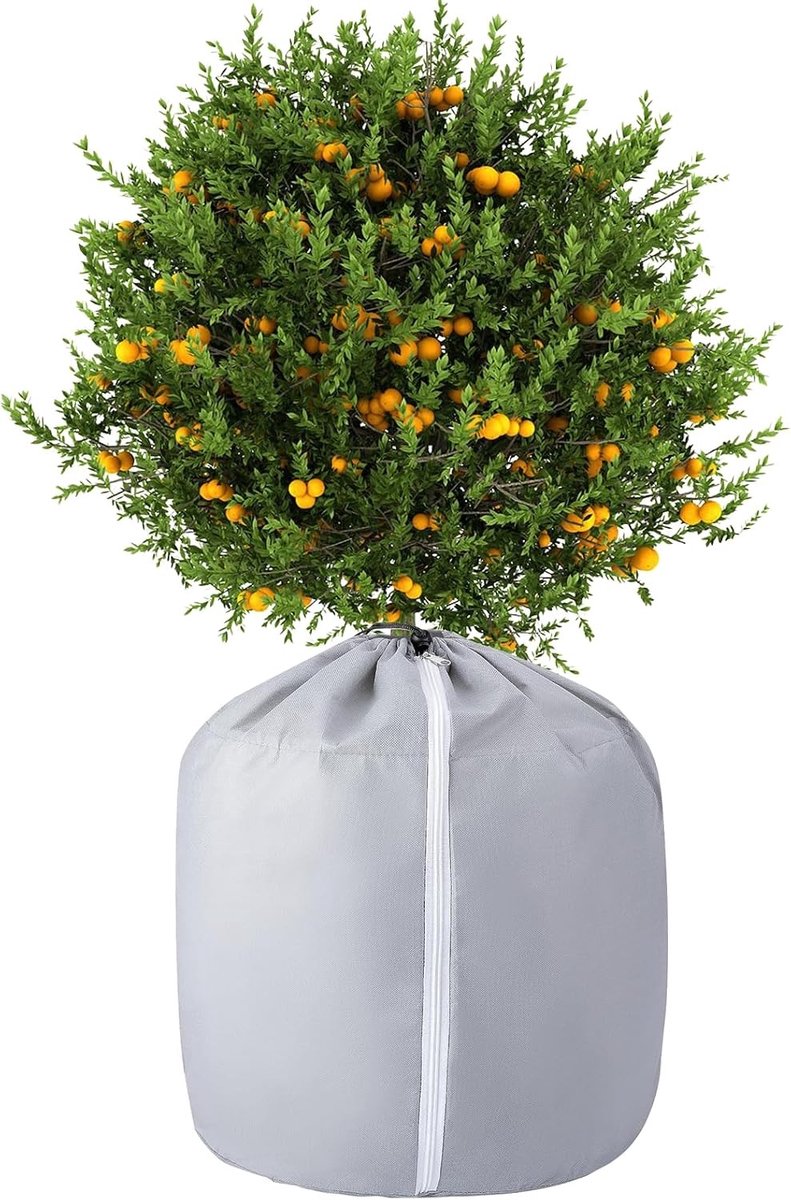 Thermische Bescherming voor Plantenpotten, Beschermende Tas voor Winter, Vorstbescherming voor Potplanten, 45 x 50 cm