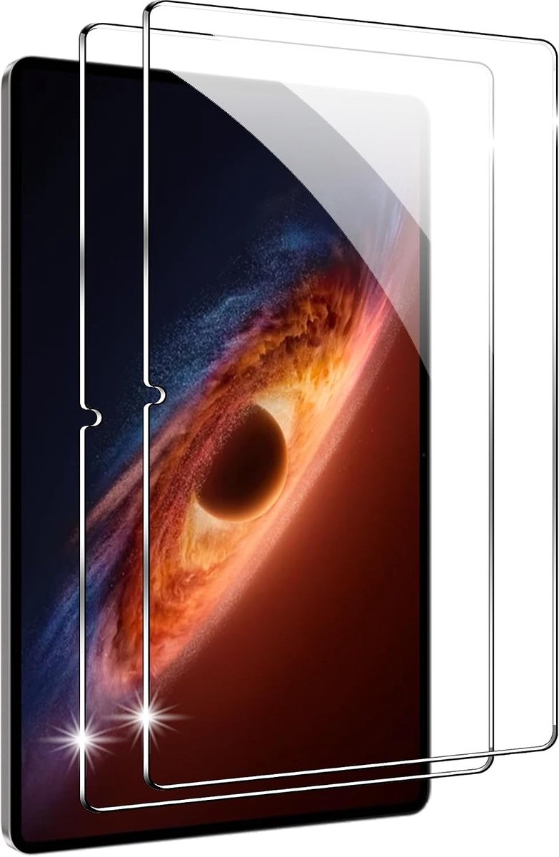 2 stuks: pantserglas voor Honor Magic Pad 4 12,3 inch, gehard glas, ultra transparant, krasbestendig, bubbelvrij.