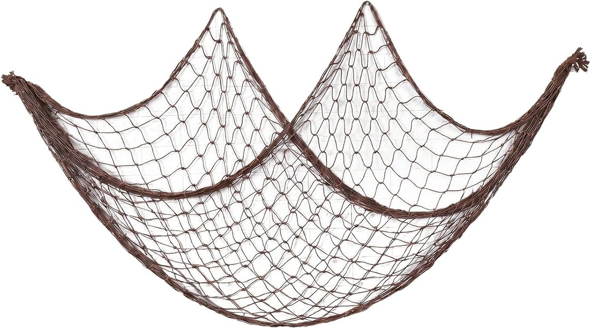 Visnet decoraties voor partij, 1m x 2m nautisch thema visnet
