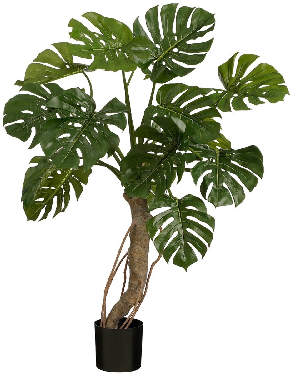 Mica Decorations Monstera Kunstplant - H135 x Ø100 cm - Groen