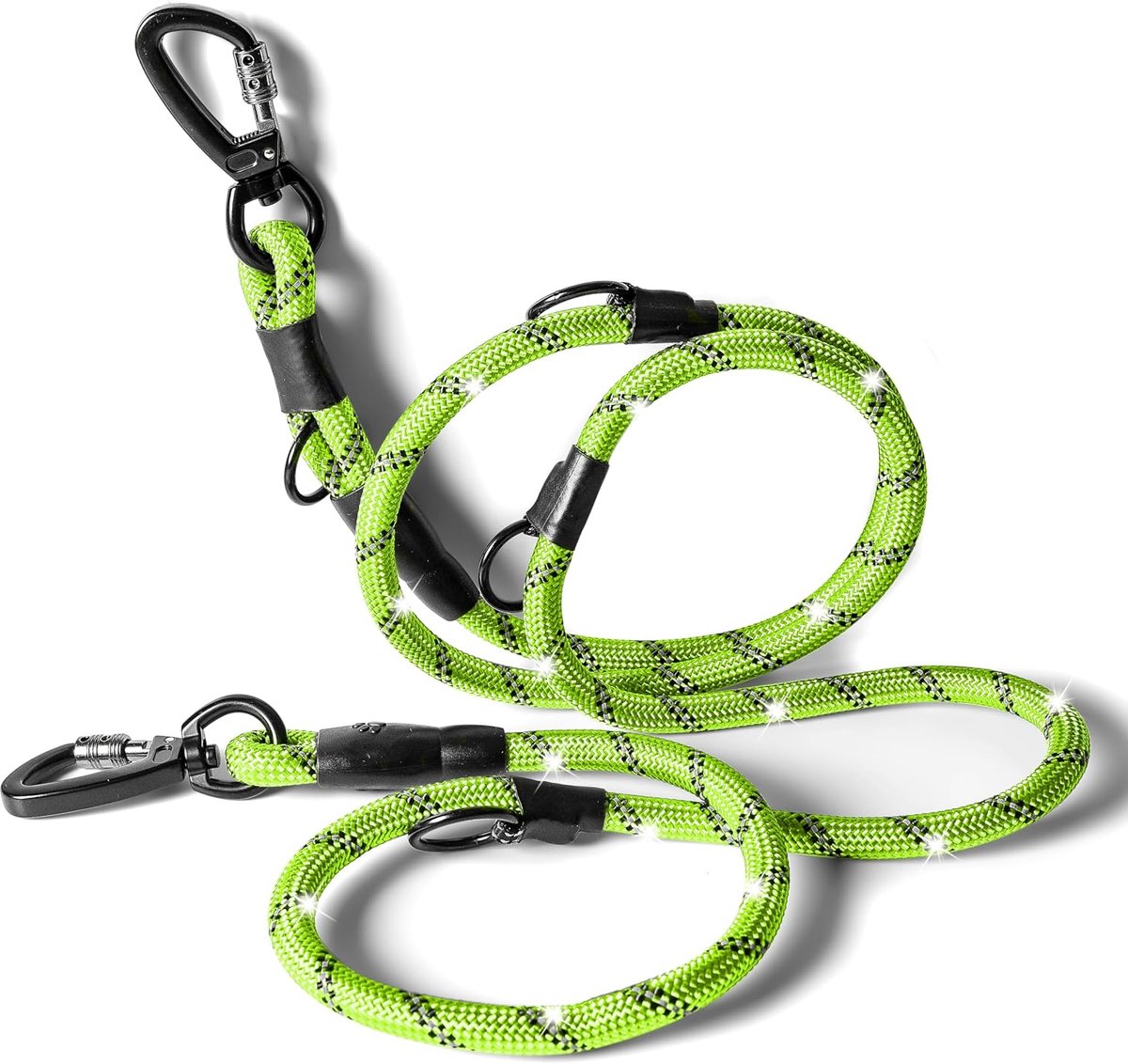 Hondenriem – 200 cm lang, 1,2 cm dik, voor honden kg – stabiele 4-voudig verstelbare riem & trainingslijn voor grote honden