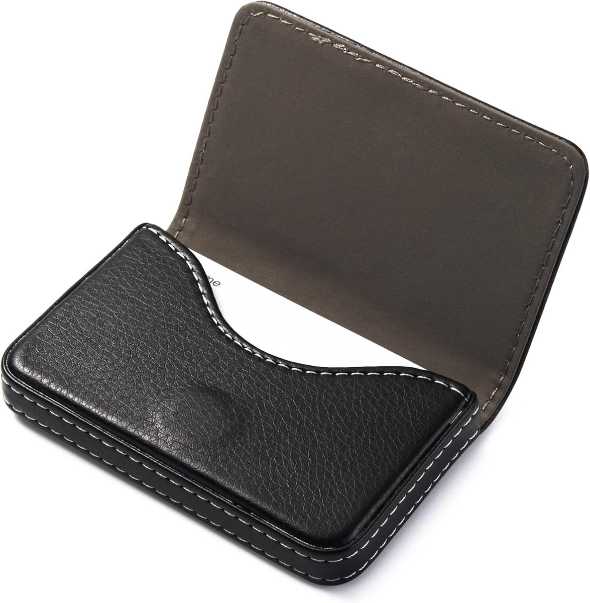 Etui van PU Leer, Slim Business Card Holder voor Dames & Heren, Magnetisch Kaartendoosje, Compacte & Stijlvolle Kaartenopslag