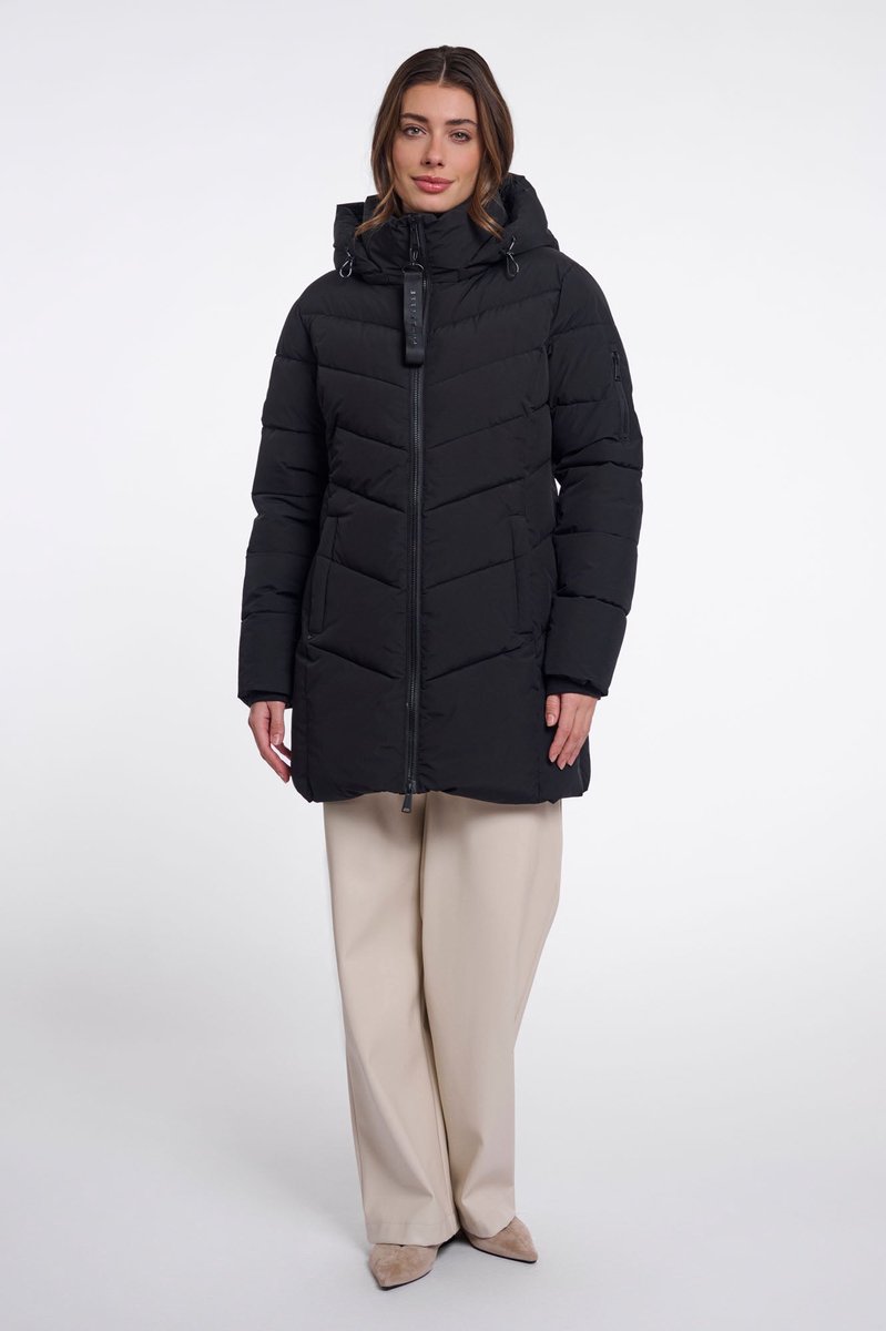 Rino & Pelle Jassen Yasmina coat Zwart
