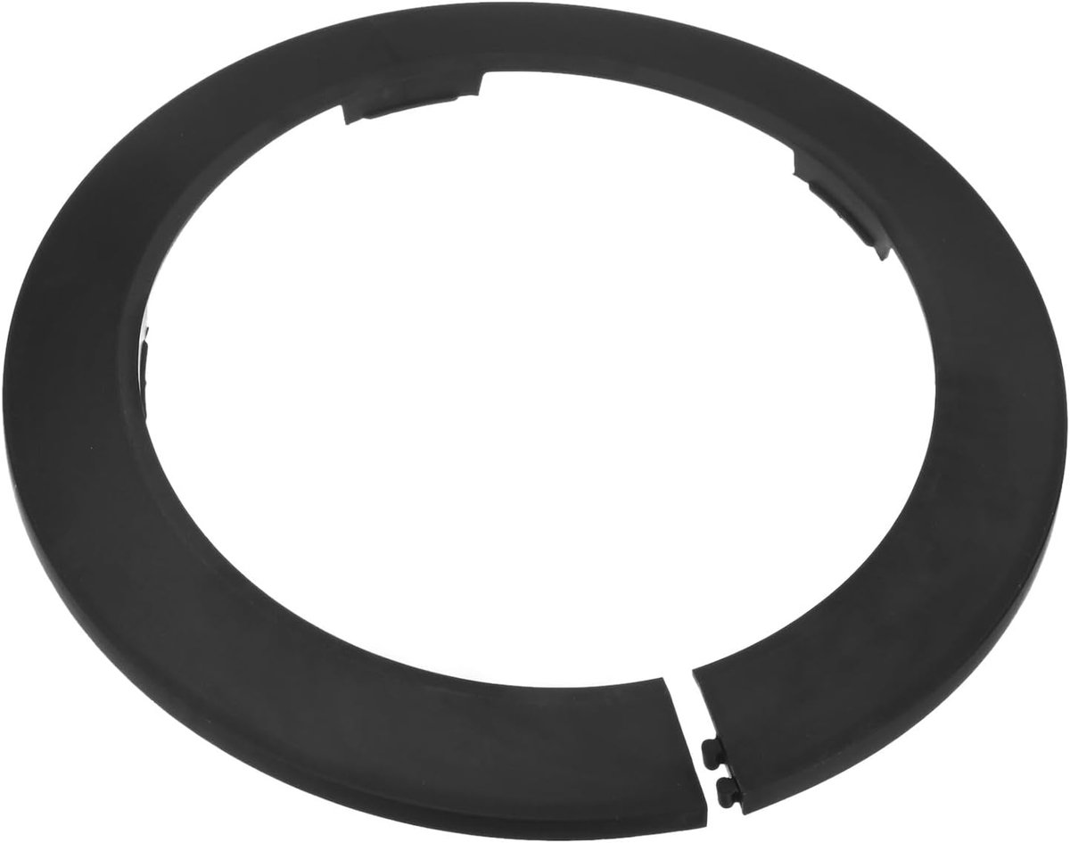 1 stuks buisafdekking decoratie, pak voor 140 mm buitendiameter flens waterpijp rozet waterpijp afvoerleiding afdekking voor radiatorpijp/waterafvoerbuis [zwart]