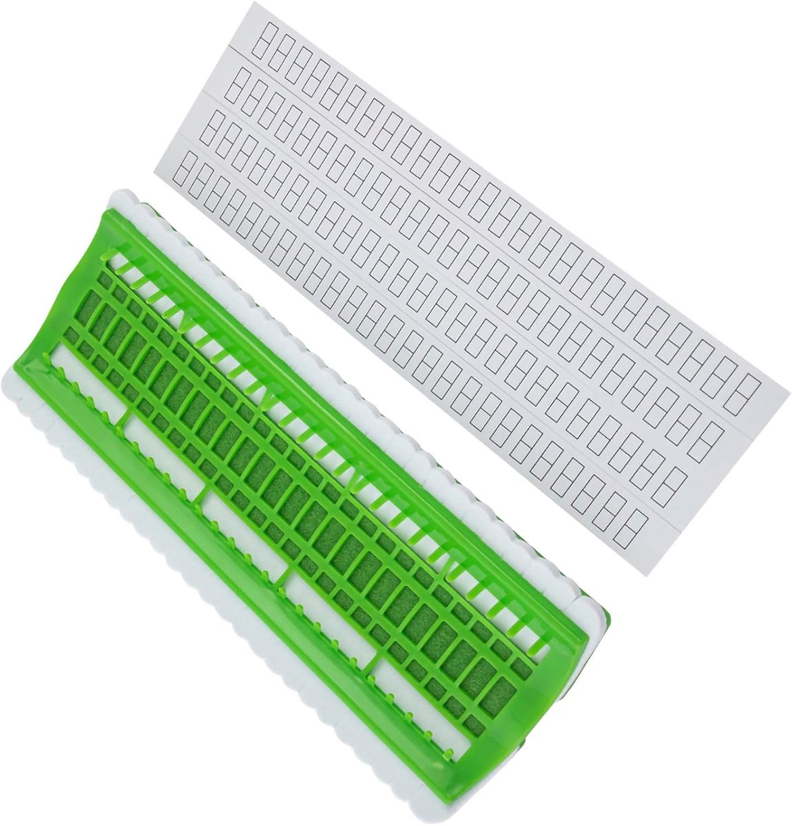 Organizer voor borduurgaren, 50 posities, groen
