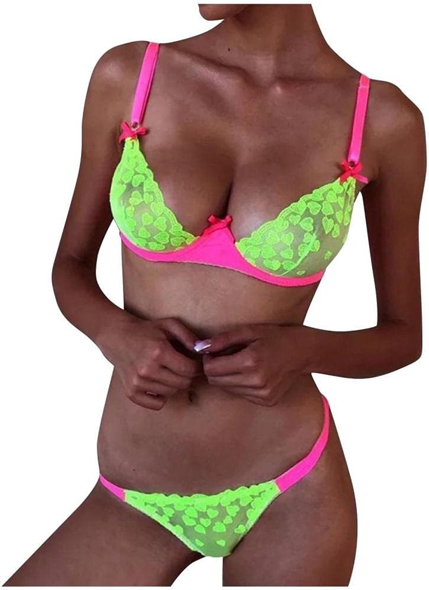 Babydolls, nachtjaponnen & negligés Sexy lingerie transparante kanten beha string ondergoed borduurwerk kleding set