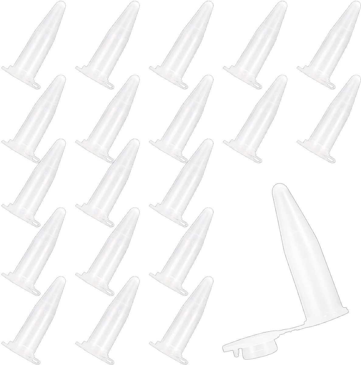 210 stks. Reactievaten, 1,5ml Transparante Centrifugebuizen, Kunststof Centrifugebuizen, Plastic Reactiebuizen, Duidelijke Monster Kegelvormige Geschikt Voor Laboratoria, Experimenten