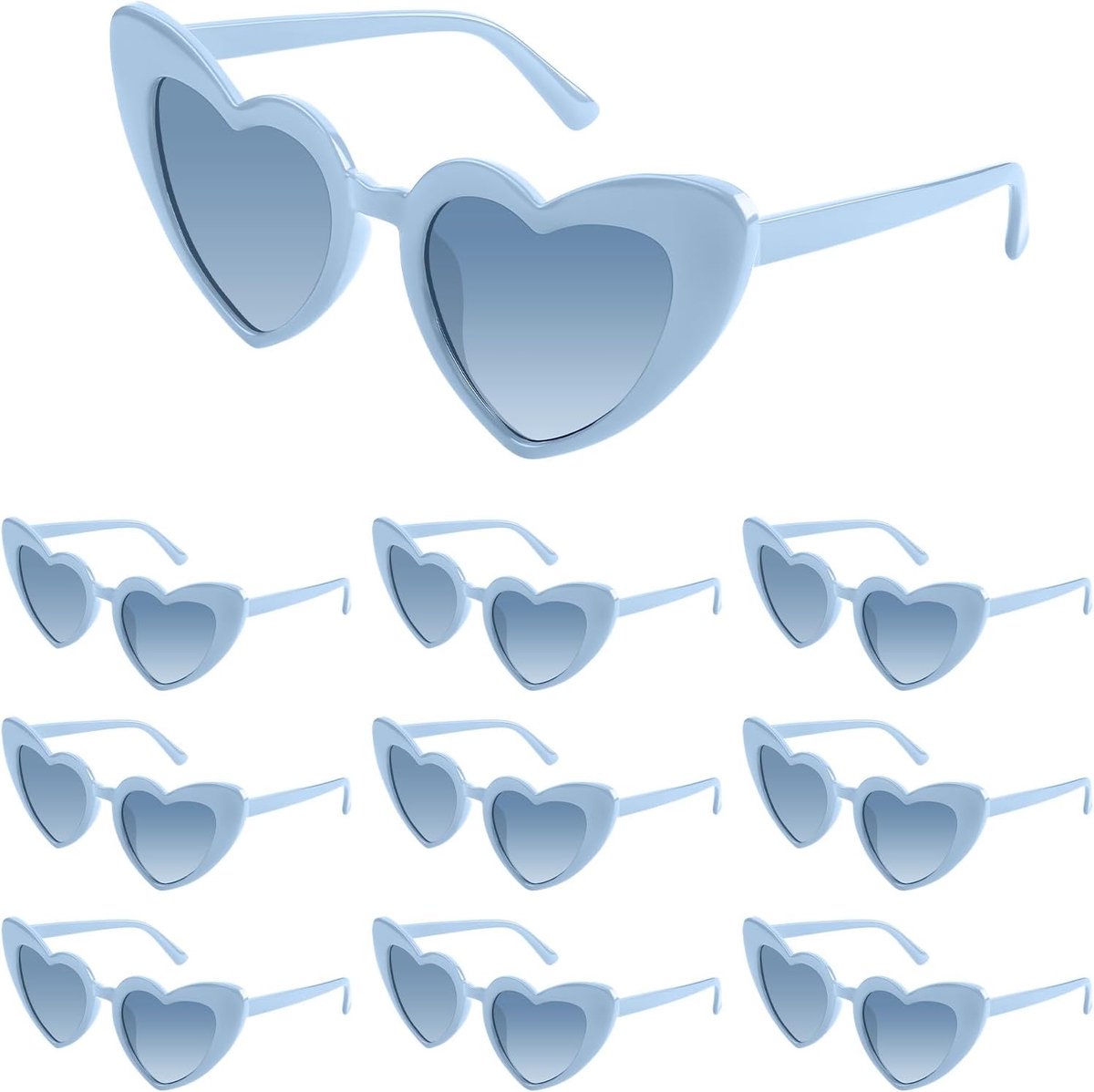 5/10/20 Pack Hart Zonnebril Bachelorette Vintage Hartvormige Bril voor Bruiloft Bruidsmeisje Party Gunst