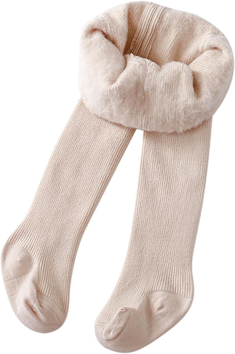 Leeftijd kinderen baby meisjes katoen fleece gevoerd warm compleet leggings panty rekbare basis volledige lengte broek panty voor winterkousen