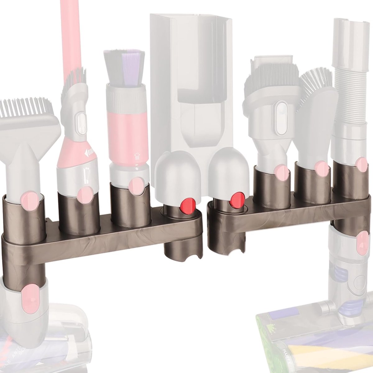 Accessoires wandhouder voor Dyson V11 V10 V8 V7 stofzuiger (10 opbergvakken, 2 stuks)