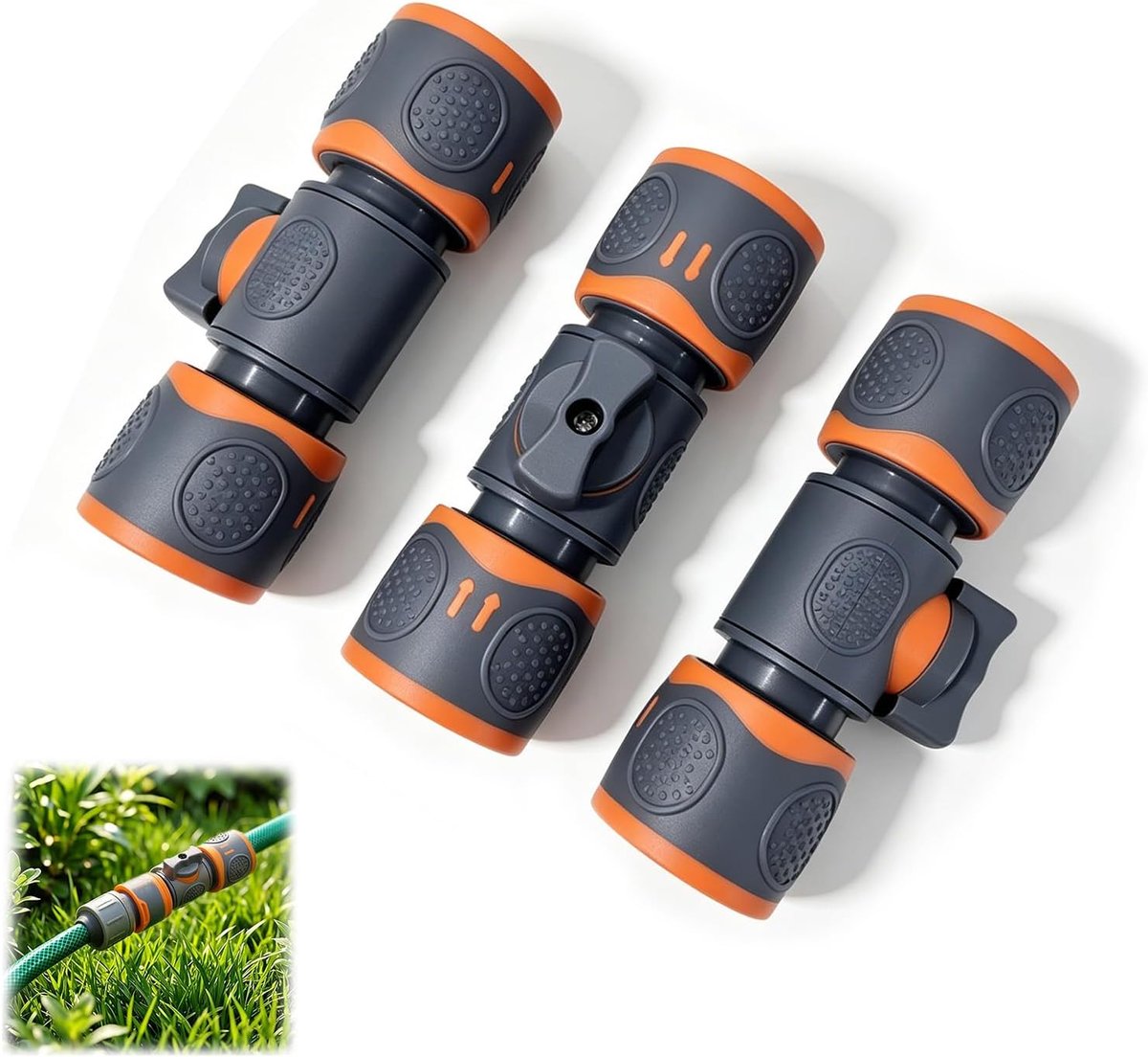 3 slangkoppelingen regelventiel 3/4 inch voor Gardena