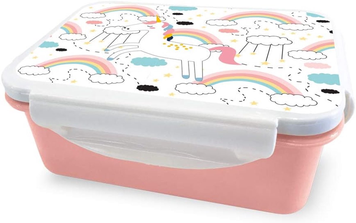 I-Drink ID2009 lunchbox voor kinderen, luchtdicht, voor kinderen (eenhoorn)