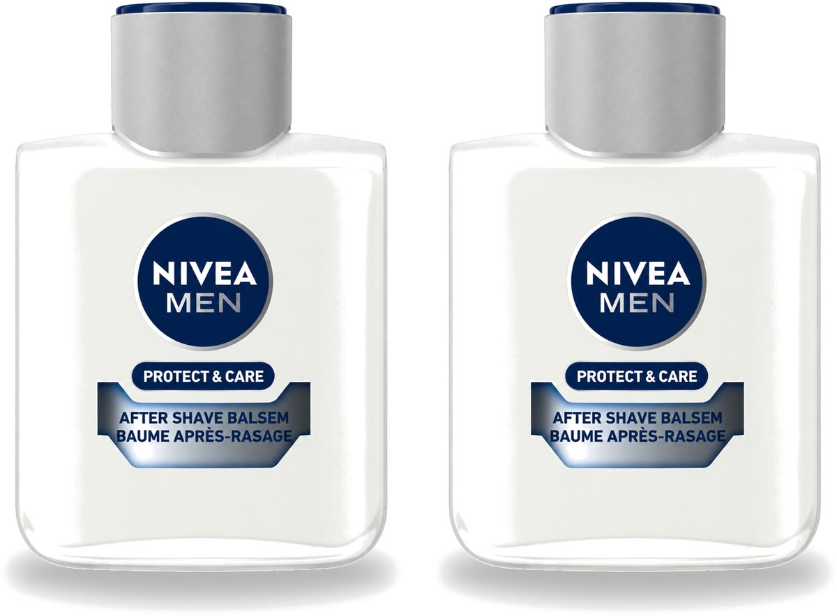 2 x Nivea - Men - Protect & Care Aftershave Balsem - Balm - 100 ml - Voordeelverpakking - 2 stuks