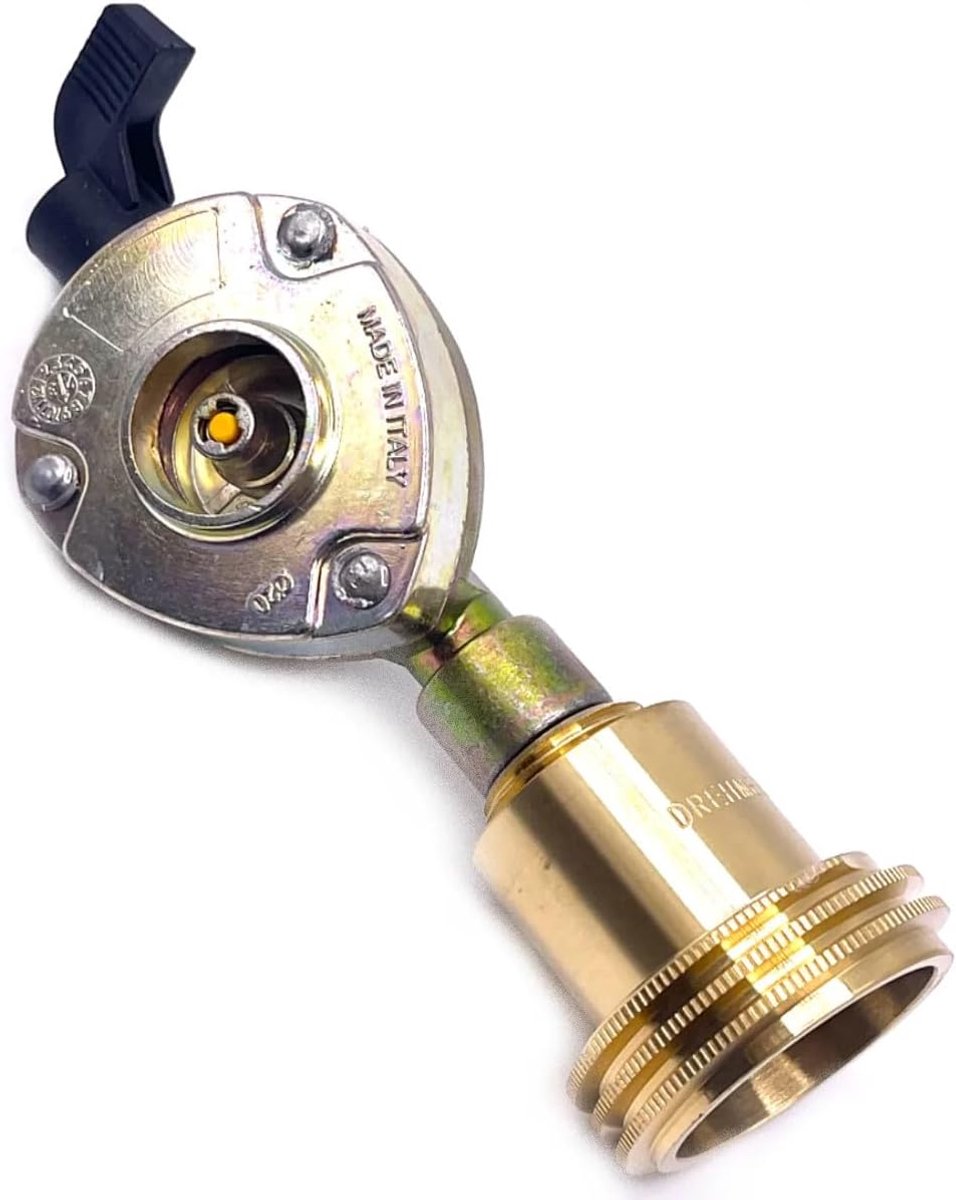 Adapter naar 20mm Clip On 511 Type Adapter Set Om Gasflessen Te Vullen In België, Zwitserland, Duitsland, Ierland, Luxemburg