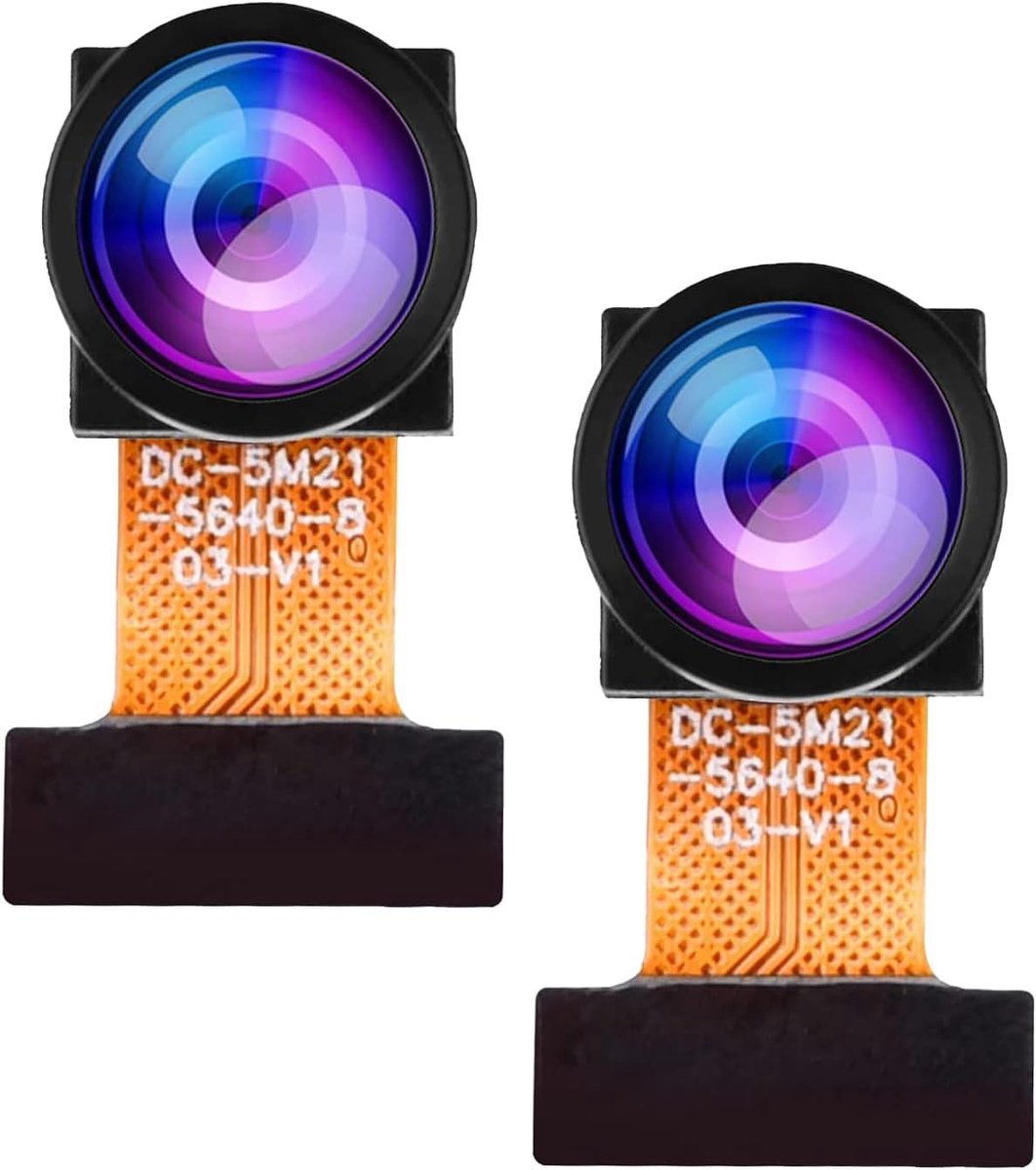 diymore 2 Pcs OV5640 Camera Module, 5 MP, 160° Wide Angle, DVP Camera for ESP32 STM32 K210, OV5640 Camera Module - ShopVlot