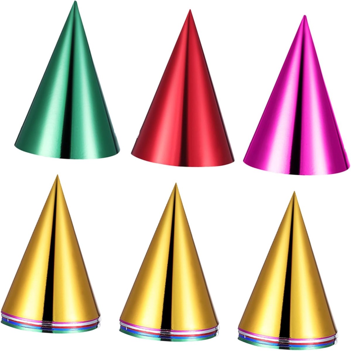 Hoeden Metalen Feestmutsen Verjaardagsmutsen Voor Kinderen Diverse Feestmutsen Kegelhoeden Voor Verjaardagsfeestjes Hoeden Voor Gelukkig Nieuwjaar