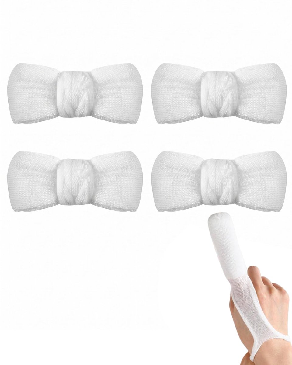 Vingerbescherming, 4 stuks, ondersteunt sport, werk, verlicht gewrichtspijn en stabiliseert gewonde tenen.