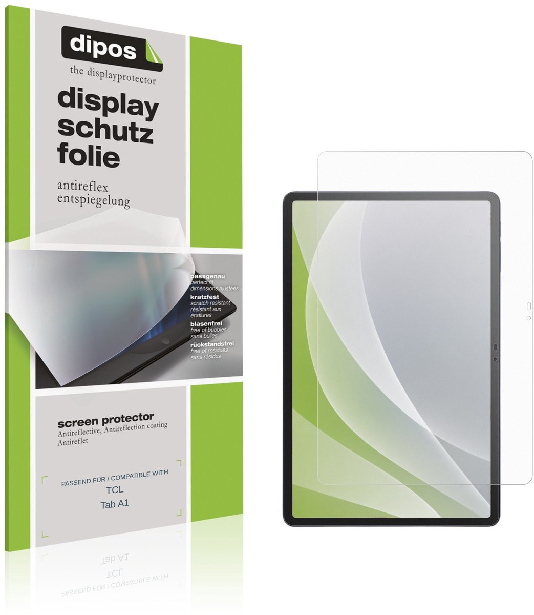 dipos – 2x Matte Beschermfolie geschikt voor TCL Tab A1 | Krasbestendige & antireflecterende Screenprotector Ultra-Thin