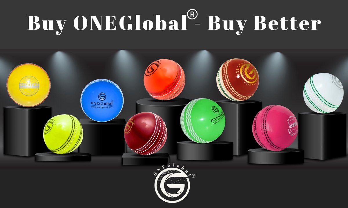 ONEGlobal Incrediball Soft Practice Cricketbal - Rubberen cricketbal voor buiten en binnen met kern en gestikte naad - ShopVlot