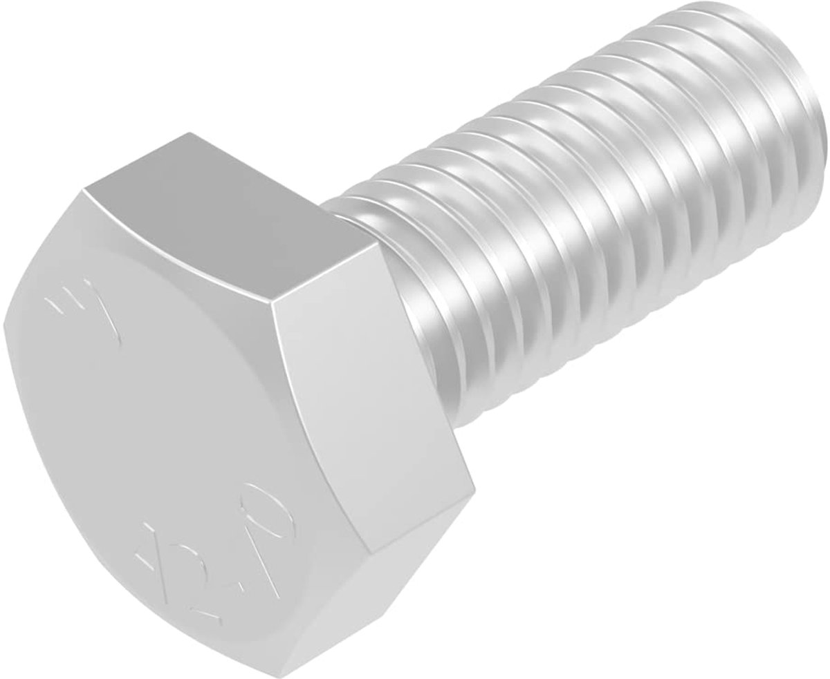 SECCARO Hexagon screw M8 x 20 mm, stainless steel V2A VA A2, DIN 933 / ISO 4017, hex socket, 20 pieces - ShopVlot