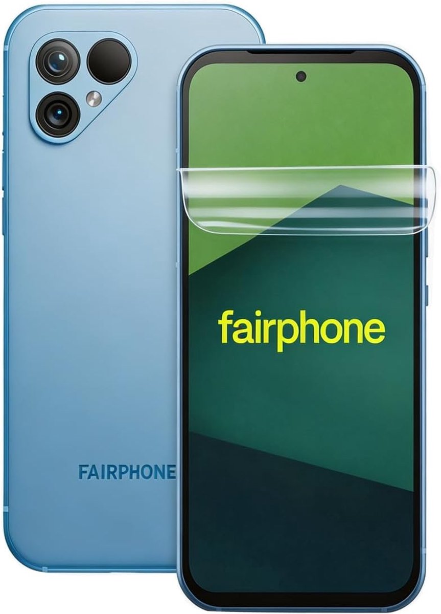 Transparante displaybeschermfolie voor Fairphone 5 6,46 inch, flexibele TPU-folie met eenvoudige installatie - ShopVlot