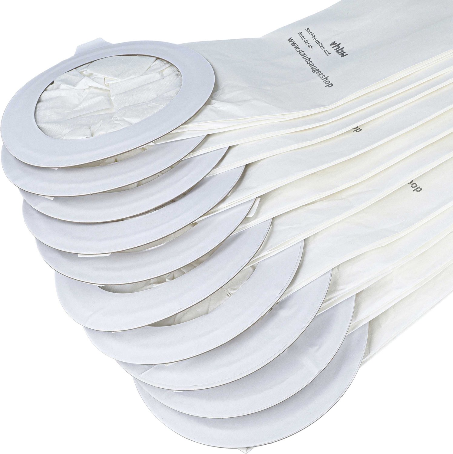 VHBW 30 stuks stofzakken, compatibel met Nilfisk GD 5 HEPA, 5 Battery, 5, 5 Back, 5 Fly stofzuigers – 21 cm x 16 cm, wit